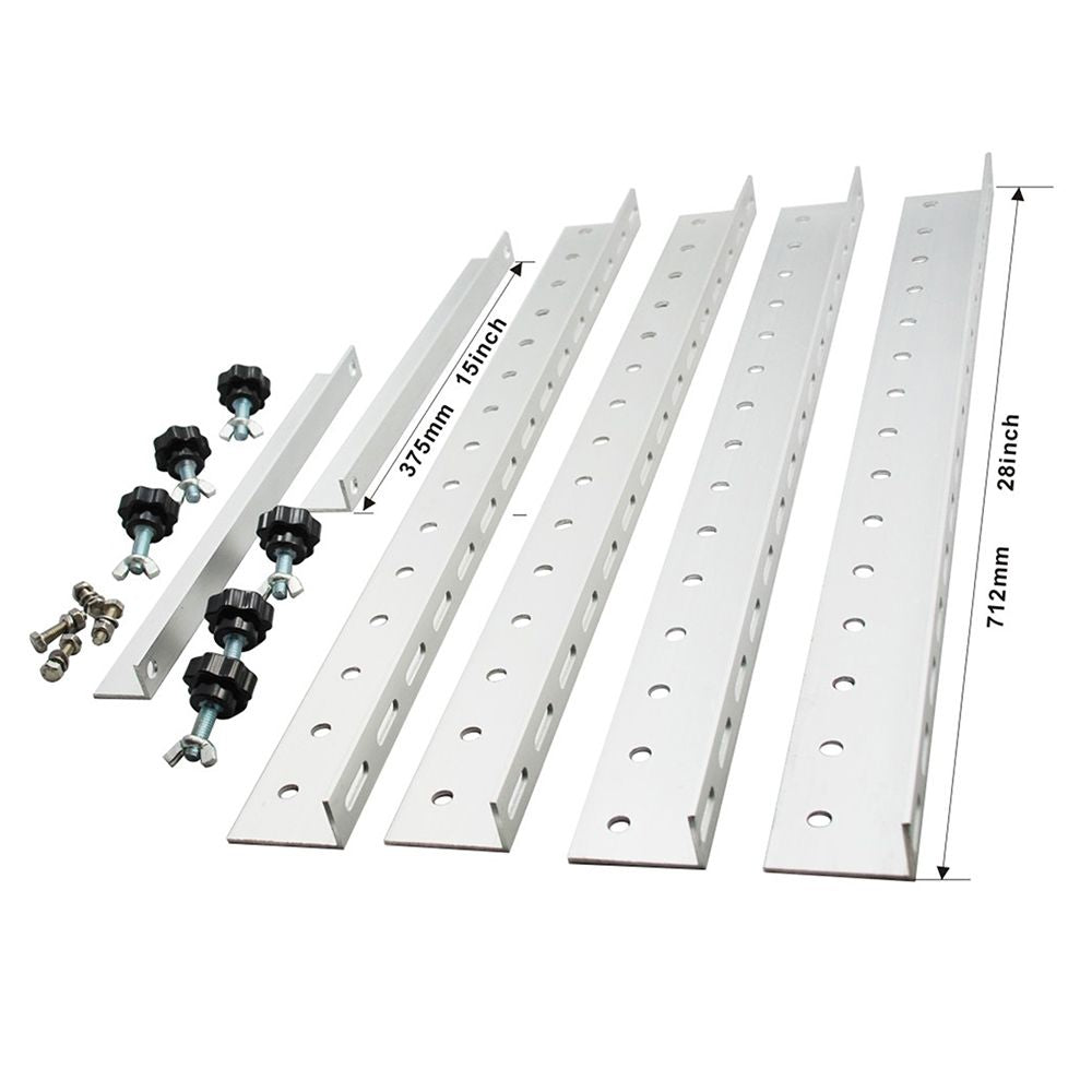 Solarmodulträger Neigungs-verstellbar 0-90° bis 712mm Modulbreite