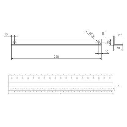 Solarmodulträger Neigungs-verstellbar 0-90° bis 712mm Modulbreite